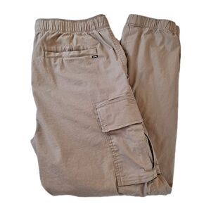 Hurley Men's Cargo Jogger Pants Size XL  (38 X 30.5) Tan Ripstop